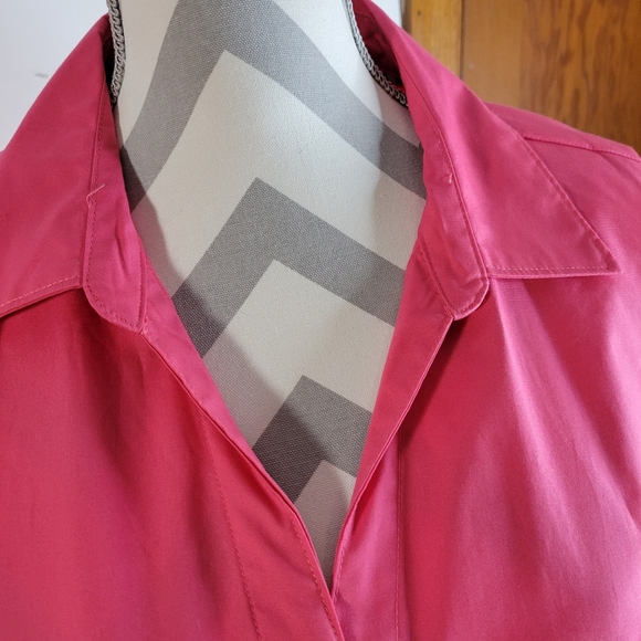 Womens Riders by Lee Button front Blouse Hidden buttons Size 1X Cotton Blend - Picture 4 of 10